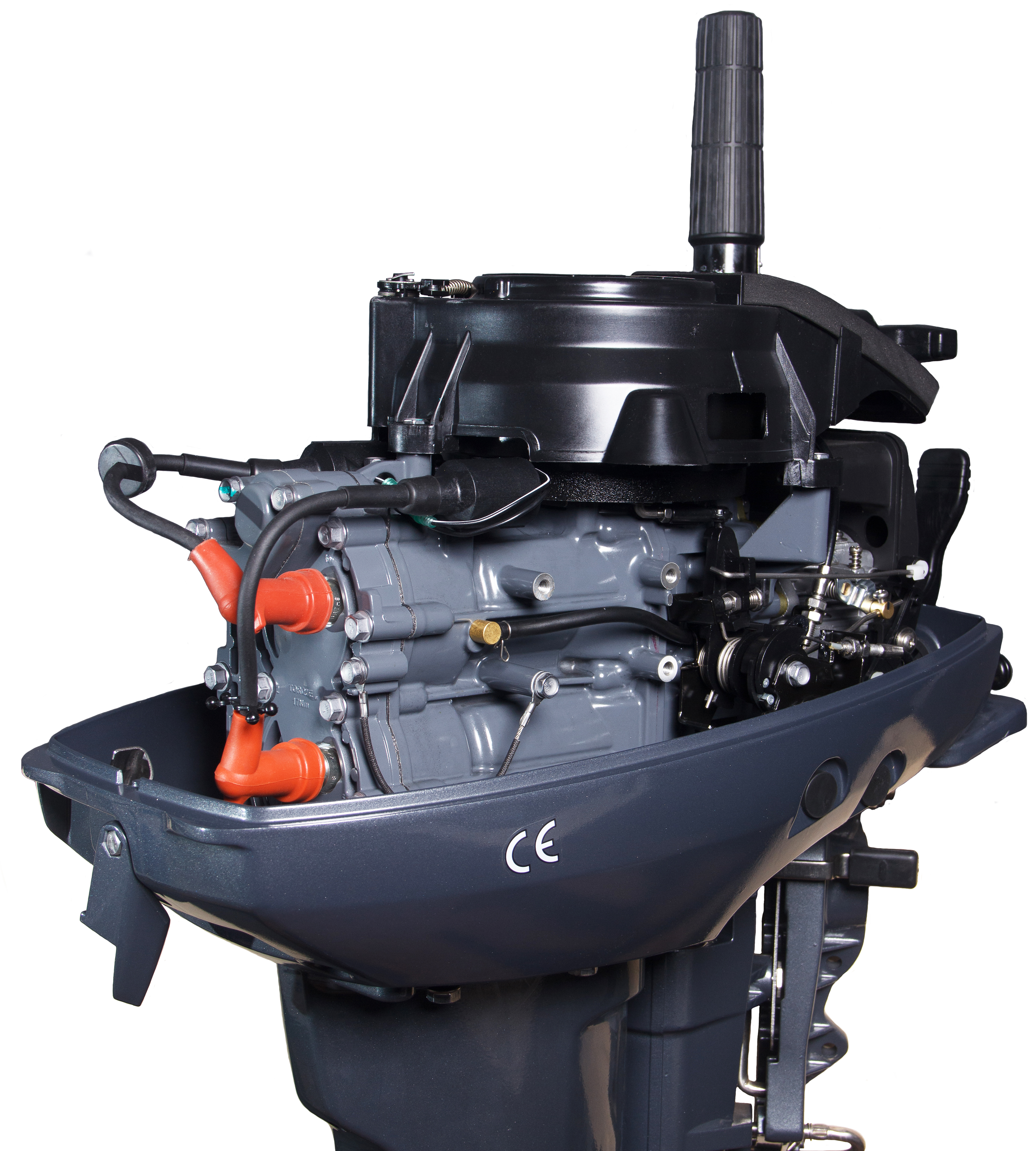 Мотор 9.9-3 с белым винтом копия