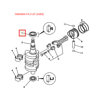 Сальник Yamaha (93102-35M51; F15-01.02.00.06) (35x47x6.5) (PREMARINE)