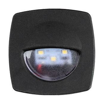 Светильник для подсветки палуб и трапов, светодиодный, 12 В, 3 Вт, черный