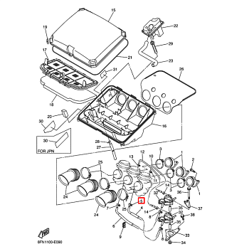 Хомут для снегохода YAMAHA BR250; PZ480; FX10; RS10/RX10; VT480; VMAX600 (Yamaha)