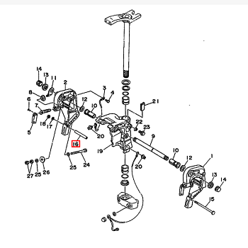 Втулка струбцины Yamaha 30D; 40-50(63D) (90387-08M03;90387-09019) (Yamaha)