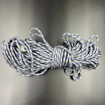 Шнур полипропиленовый плетеный d 6 мм, L 30 м