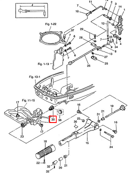 Уплотнение резиновое (3M2-66226-0) M9,9/M15, MFS25A-30, M40C, M90A, MFS30B, M18, M30A3, M30A4 (Tohat