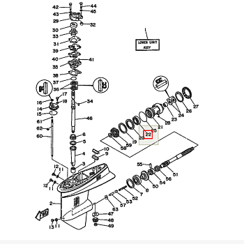 Подшипник шзх Yamaha 25-70 (35x62x14) (09262-35070) (YAMAHA)