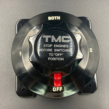 Выключатель массы "OFF-1-BOTH-2" (2 АКБ), 175 А, черный