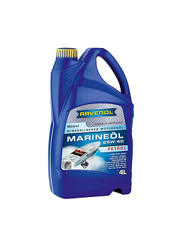 Моторное масло RAVENOL Marineoil PETROL 25W-40 mineral (4L)