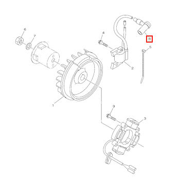 Колпачок свечной снегоход и генератор Yamaha JN6823700000