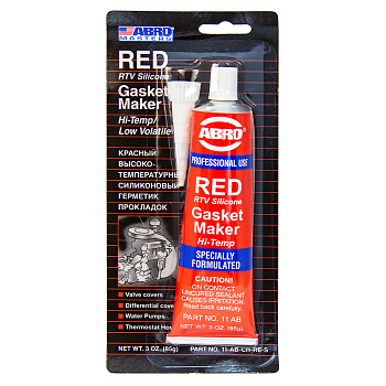 Герметик прокладок силиконовый ABRO MASTERS (красный) 85 г