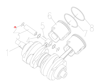 Стопор поршневого пальца YAMAHA 40-90 HIDEA PARSUN GLADIATOR( 40F-01.06.04.03; 688-11634-10) (PREMAR