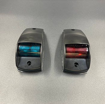 Огни ходовые, черный корпус, комплект