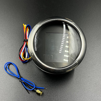 Прибор многофункциональный электронный 6в1 (д.85мм; черный, хромированный ободок) (DEPO)