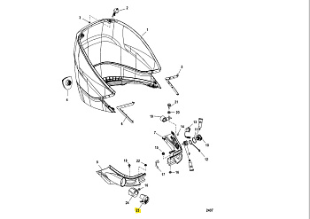 Адаптор для кожуха ПЛМ пластиковый ADAPTOR (Quicksilver)