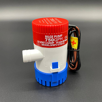 Помпа осушительная 750GPH (12V) (2838,75 л/ч) (Sunfine)