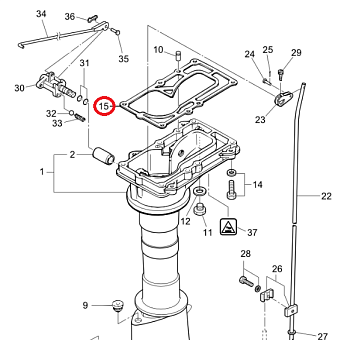 Прокладка дейдвуда Tohatsu MFS5-6 (27-8035089) (PREMARINE)