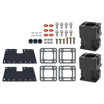 Комплект проставки выхлопного коллектора 6" (152 мм) (Quicksilver)