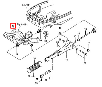 Втулка румпеля пластиковая Tohatsu 9.9-30, M40C (PREMARINE)
