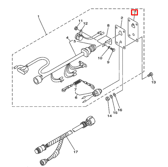 Панель переключателя Yamaha (6R5-82571-01)