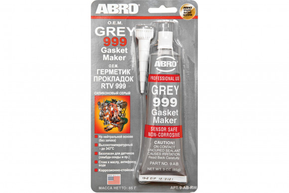 Герметик прокладок силиконовый ABRO OEM (серый) 85 г