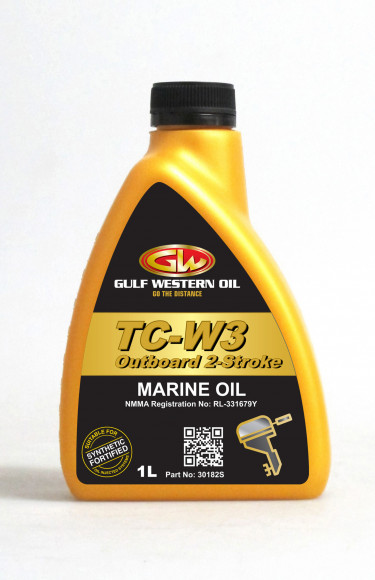 Масло моторное синтетическое GULF WESTERN Outboard Marine TC-W3 1л