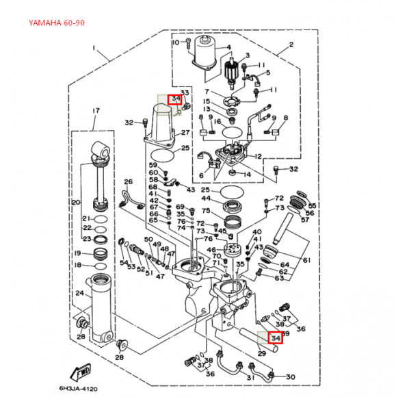 Кольцо уплотнительное Yamaha F2-F50, снегоход и квадроцикл YAMAHA  (93210-09350; 93210-09811) (Yamaha)